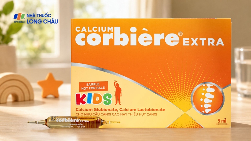 Calcium Corbiere Kids Extra bổ sung canxi có nhu cầu canxi cao