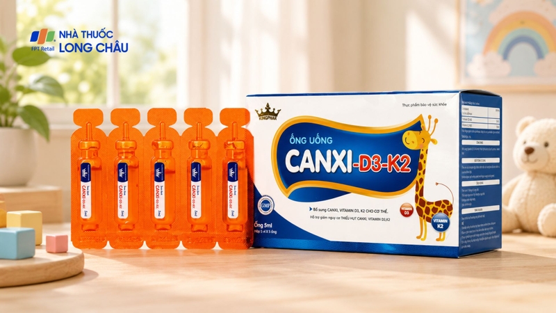 Canxi-D3-K2 Kingphar hỗ trợ bổ sung canxi, vitamin D3, K2 cho cơ thể