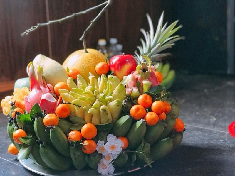 mâm ngũ quả ngày tết 1