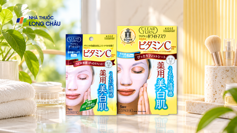 Mặt nạ dưỡng trắng da tinh chất Vitamin C Clear Turn