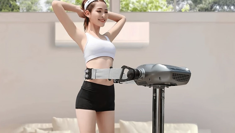 Kết hợp dùng máy với ăn uống khoa học và vận động để cải thiện vóc dáng