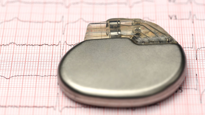 Máy tạo nhịp tim là thiết bị có kích thước nhỏ, dạng hình hộp mỏng