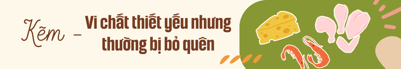 Kẽm - Vi chất thiết yếu nhưng thường bị bỏ quên