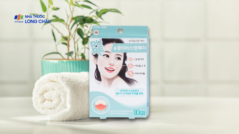 Miếng dán mụn Somaderm - Spot Young Chemical Vina hỗ trợ làm lành vết thương (18 miếng)