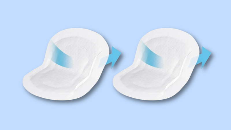 Miếng lót thấm sữa dùng 1 lần có thiết kế nhỏ gọn, thuận tiện khi sử dụng