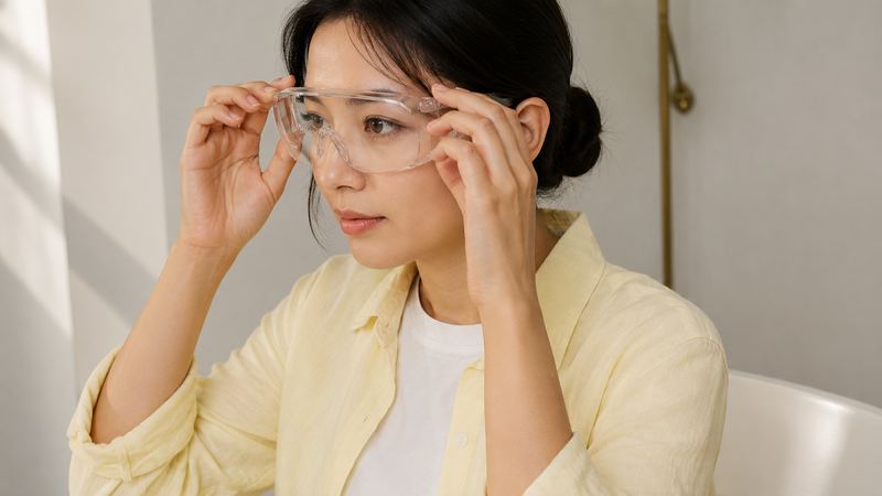 Đeo kính bảo vệ mắt khi ra ngoài trời