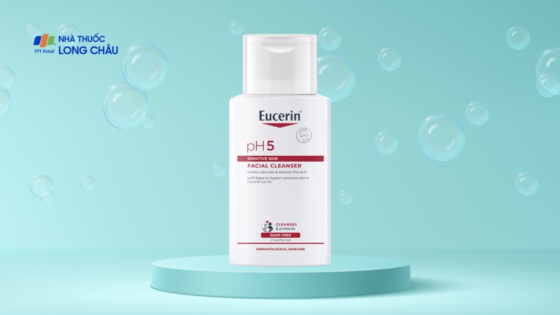 Sữa rửa mặt Eucerin pH5 Facial Cleanser Sensitive Skin