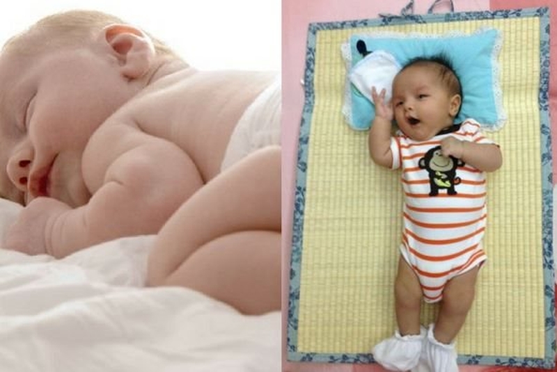 Mùa hè nắng nóng trẻ sơ sinh nên nằm gì cho mát lưng? 1