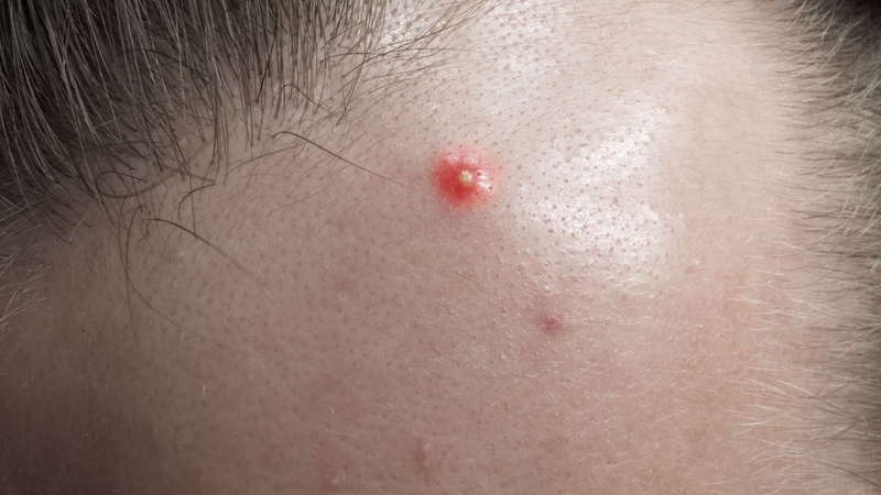 Sau khi mụn vỡ, chỉ lau nhẹ bằng bông sạch và đừng cố nặn thêm nếu mụn còn sưng