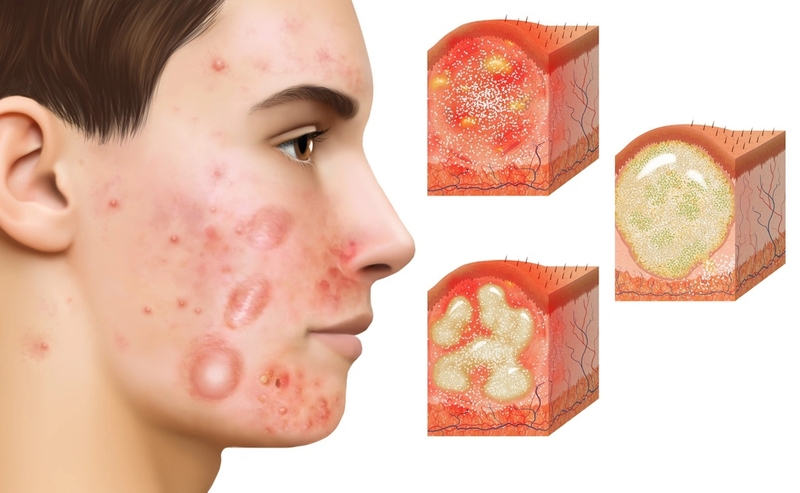 Các loại mụn viêm dưới da và cách điều trị 1