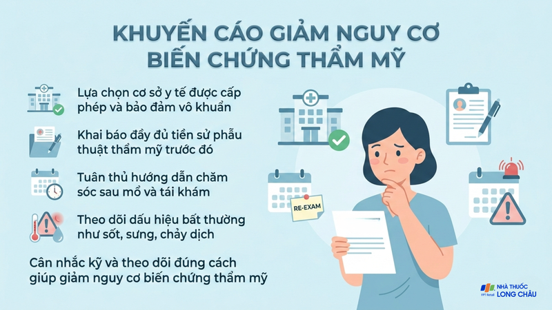 Cân nhắc kỹ và theo dõi đúng cách giúp giảm nguy cơ biến chứng thẩm mỹ