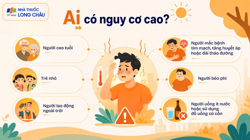 Một số nhóm đối tượng dễ bị ảnh hưởng nghiêm trọng hơn trong thời tiết nắng nóng