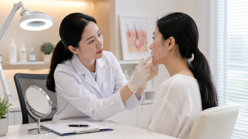 Nên đi khám khi tình trạng mụn không cải thiện