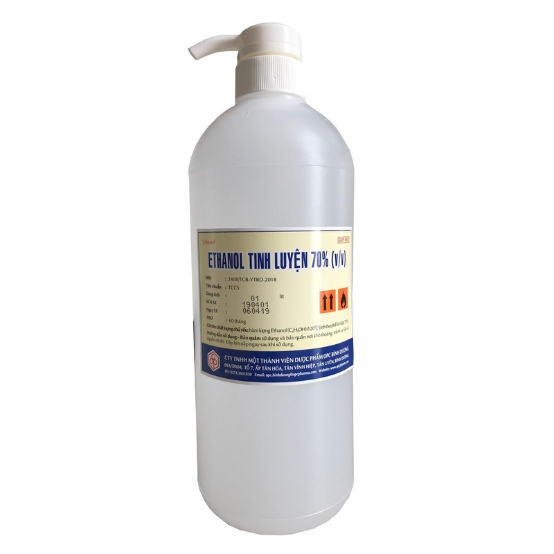 Các chuyên gia y tế nhận định cồn 70 độ có tác dụng diệt khuẩn tốt hơn cồn 90 độ