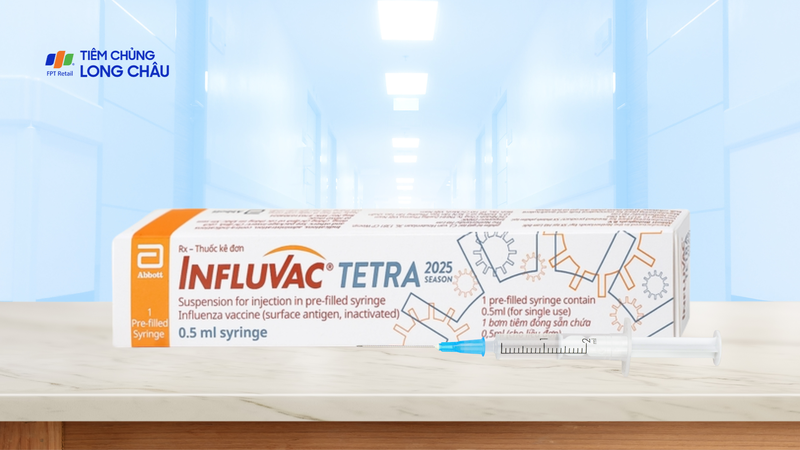 Vắc xin Influvac Tetra có thể tiêm cho trẻ từ 6 tháng