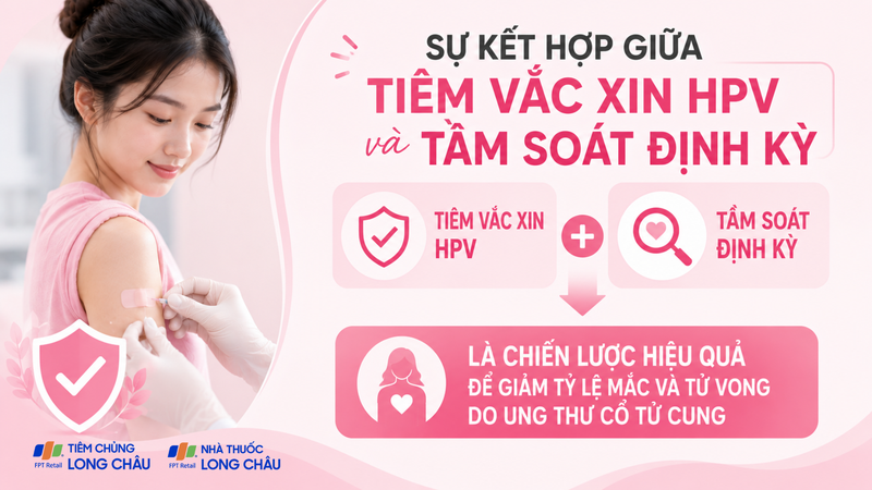 Tiêm HPV và tầm soát định kỳ là hai biện pháp bổ sung cho nhau