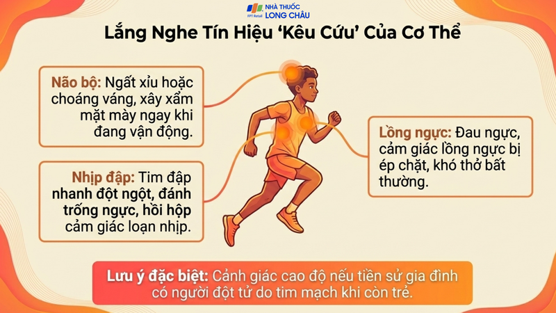 Các dấu hiệu cảnh báo ngừng tim có thể xuất hiện trước đó nhưng dễ bị bỏ qua