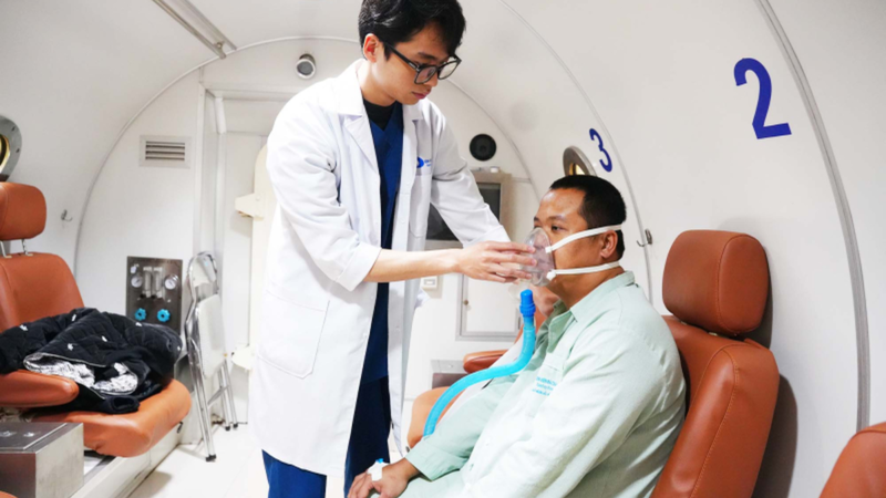 Oxy cao áp giúp người bệnh phục hồi vận động sau vài ngày