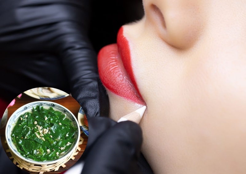 Người xăm môi có được ăn rau ngót không? Gợi ý thực đơn rau ngót cho người mới xăm2