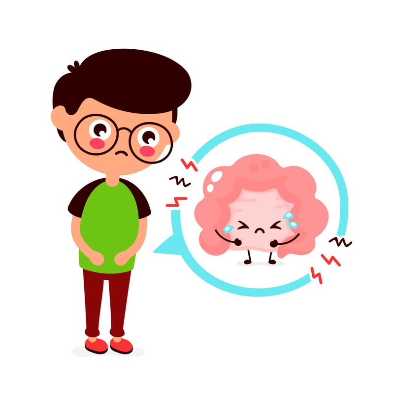 Hệ tiêu hóa chưa hoàn thiện khiến trẻ ăn nhiều không tiêu hóa