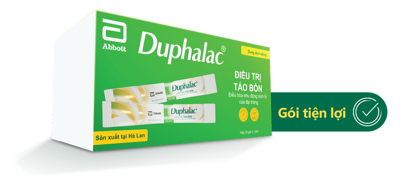 Duphalac được bào chế dạng gói nhỏ gọn, thuận tiện mang theo và dễ sử dụng