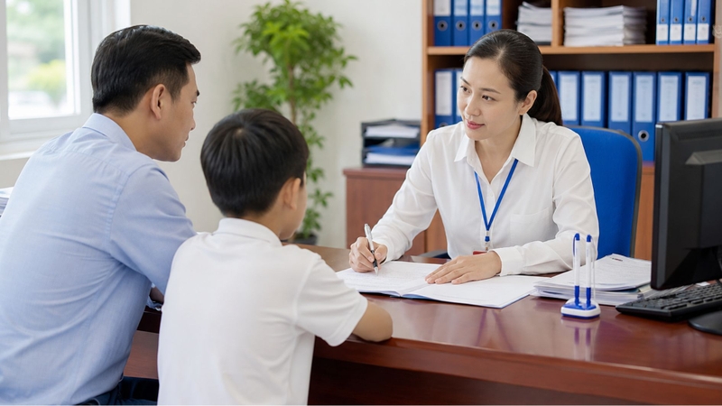 Người dân thực hiện thủ tục nhận cha, con tại cơ quan hộ tịch có thẩm quyền