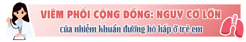 Viêm phổi cộng đồng: Nguy cơ lớn của nhiễm khuẩn đường hô hấp ở trẻ em 