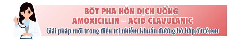 Bột pha hỗn dịch uống Amoxicillin - Acid Clavulanic: Giải pháp mới trong điều trị nhiễm khuẩn đường hô hấp ở trẻ em