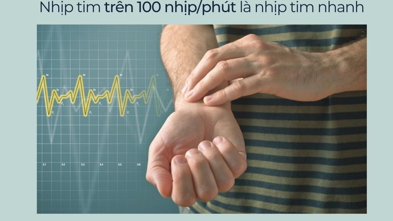 Nhịp tim nhanh có thể khiến bệnh nhân khó thở hay ngất xỉu