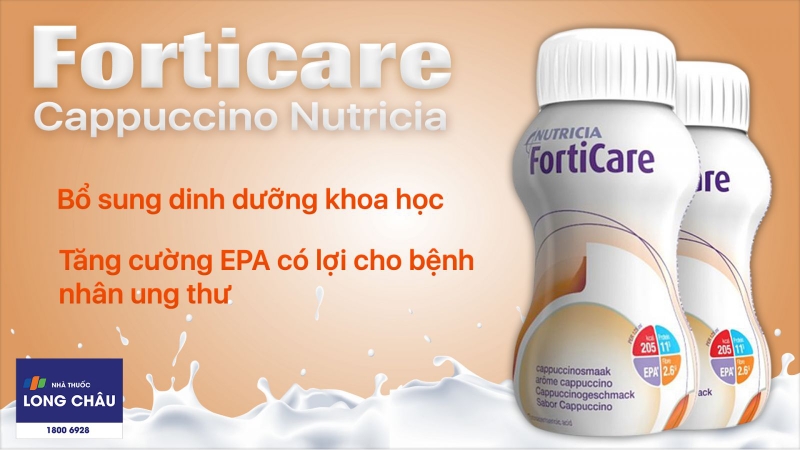 Sữa Forticare có vị Cappuccino dễ uống