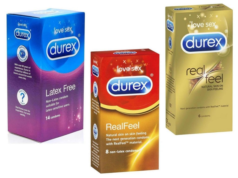 Thương hiệu bao cao su Durex khá phổ biến