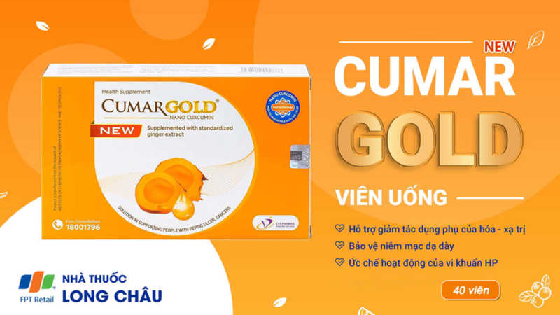 CumarGold New hỗ trợ bảo vệ niêm mạc dạ dày, hỗ trợ giảm nhanh các triệu chứng của viêm loét dạ dày, tá tràng
