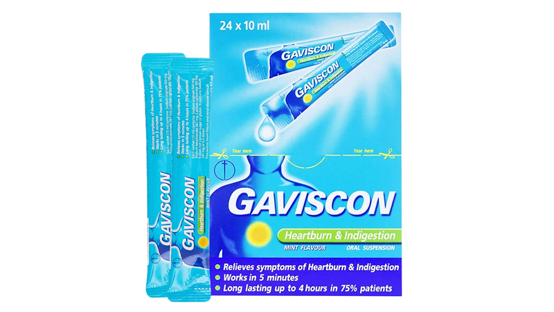 Hỗn dịch Gaviscon Reckitt Benckiser điều trị trào ngược dạ dày, thực quản