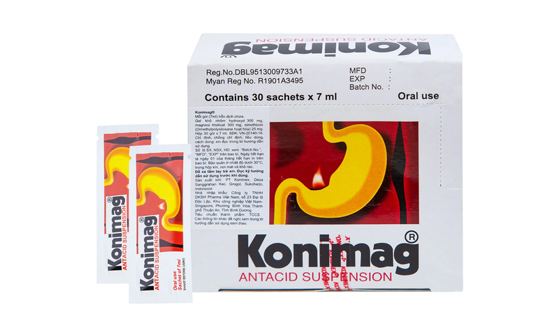 Hỗn dịch uống Konimag PT Konimex giảm buồn nôn, khó tiêu, loét đường tiêu hóa