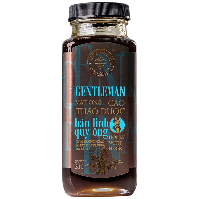 Mật ong cao thảo dược Honimore Gentlement tốt cho sức khỏe 310G là sự lựa chọn tuyệt vời để ngâm chung với tỏi