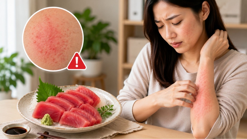 Cá ngừ có thể gây dị ứng ở những người có tiền sử dị ứng hải sản