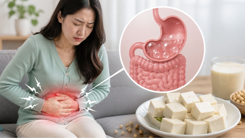 Ăn quá nhiều đậu phụ là tình trạng đầy hơi và khó tiêu