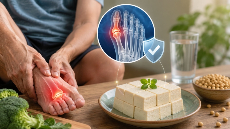 Người mắc bệnh gout nên sử dụng đậu phụ với lượng phù hợp