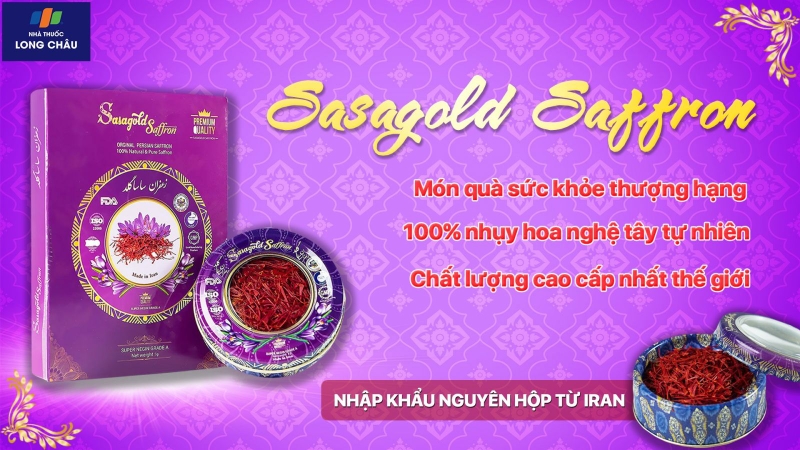 Sasagold Saffron - Nhụy hoa nghệ tây thượng hạng nhất