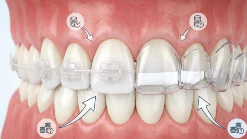 Chỉ niềng 2 răng cửa có thể làm phát sinh thêm chi phí và thời gian điều trị