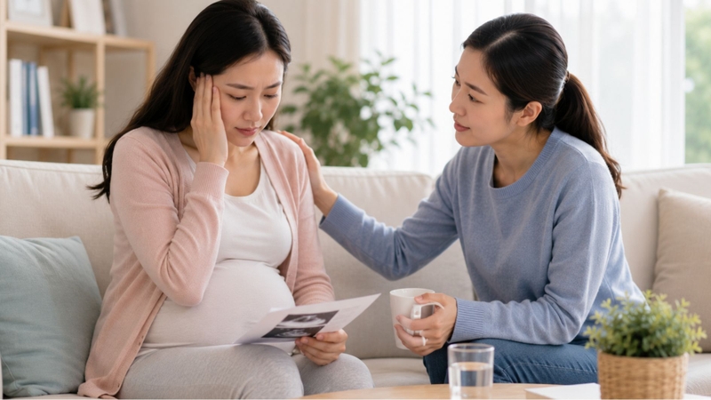 Mẹ bầu nên giữ tinh thần ổn định khi nhận kết quả NIPT cao
