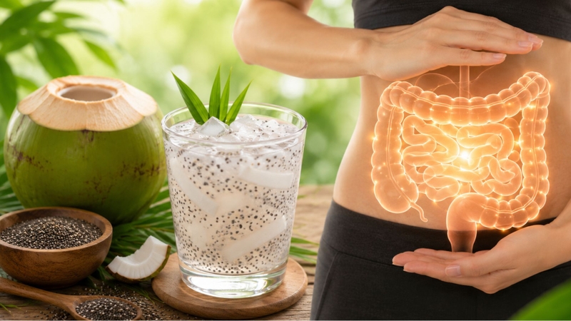 Chất xơ trong hạt chia hỗ trợ hoạt động của hệ tiêu hóa
