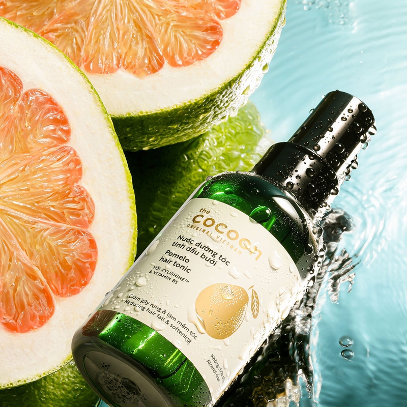 Cách dùng tinh dầu bưởi Cocoon để tóc bồng bềnh 1