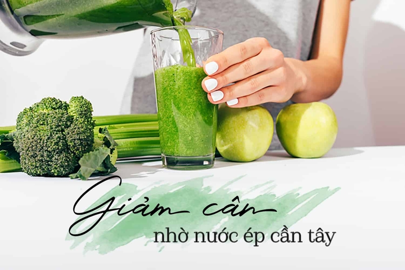 nước ép giảm cân cần tây