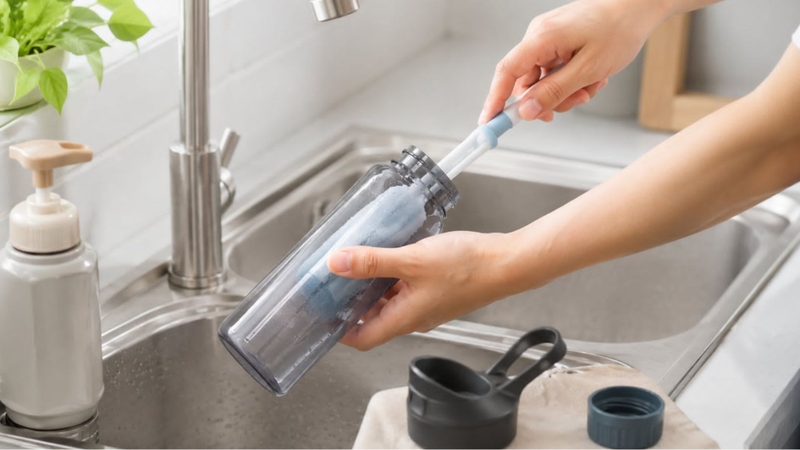 Nên thường xuyên vệ sinh bình nước cá nhân