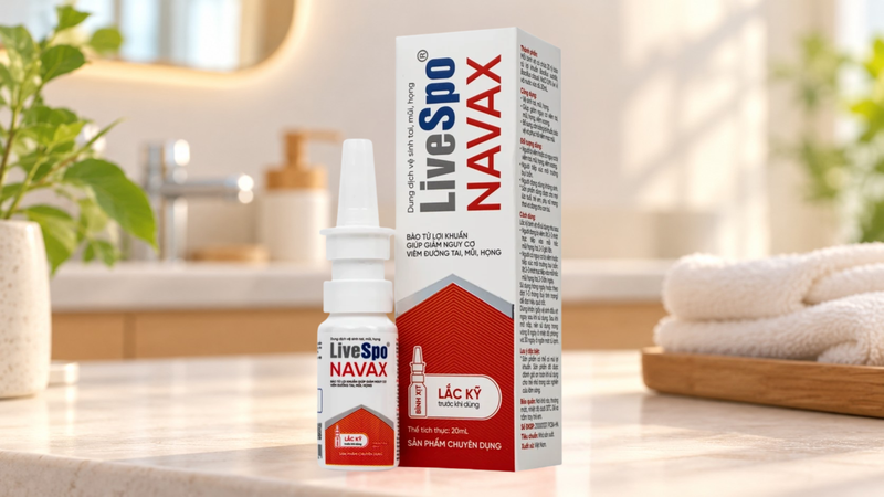 Xịt vệ sinh tai mũi họng Livespo Navax 20ml