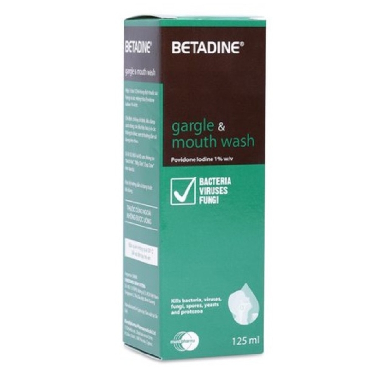 Nước súc miệng giúp trắng răng: Betadine