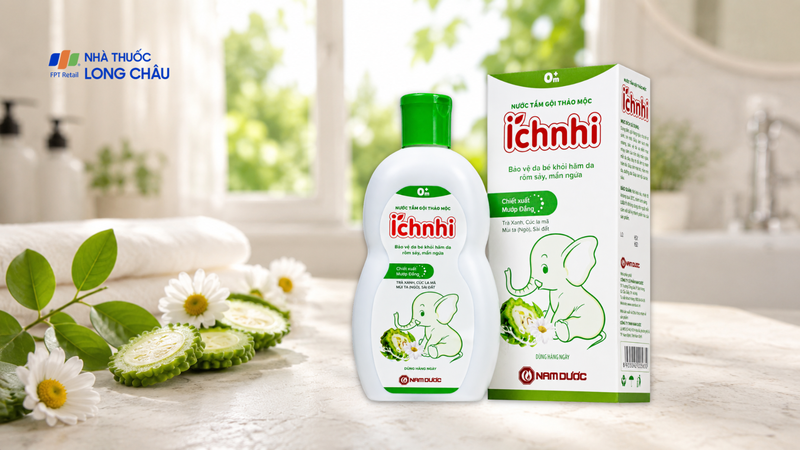 Nước tắm gội thảo mộc Ích Nhi