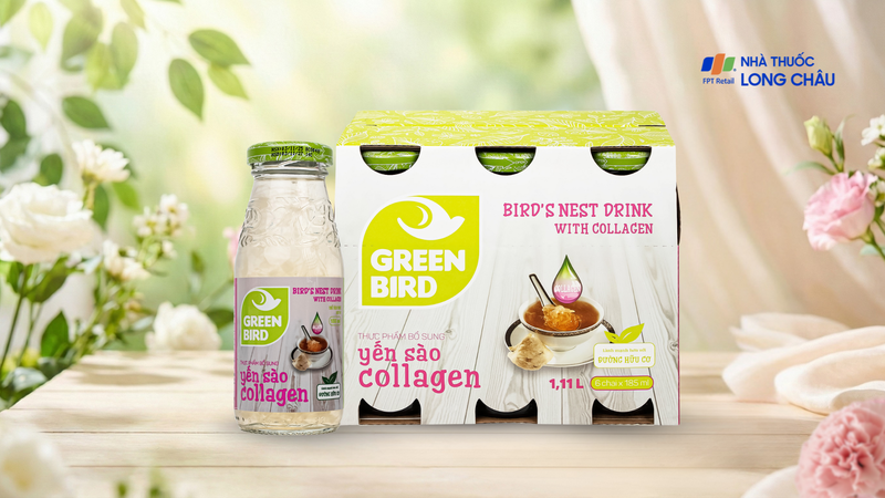 Nước yến sào collagen Green Bird