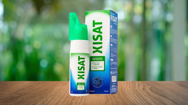 Xịt mũi Xisat viêm mũi 75ml hỗ trợ điều trị các triệu chứng viêm mũi xoang